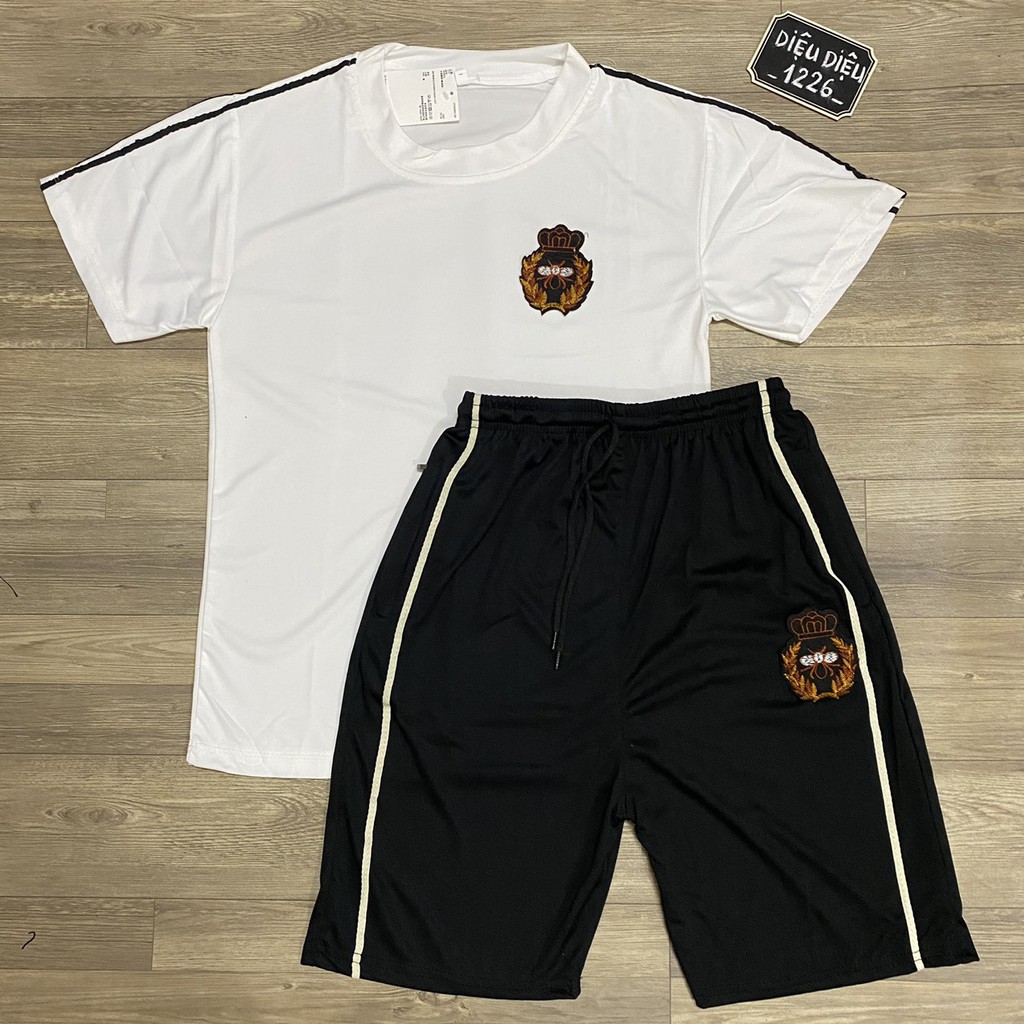 BỘ ĐỒ NAM BỘ HÈ NAM THỂ THAO HỌA TIẾT ONG VÀNG kèm ảnh thật | BigBuy360 - bigbuy360.vn