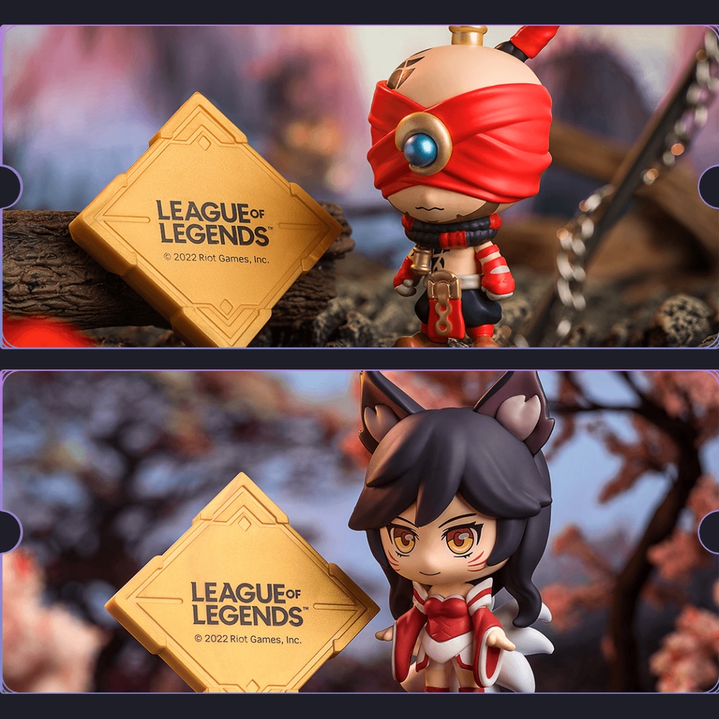 Blind Box Mô hình LoL tướng LMHT vùng đất Ionia - Mở ra ngẫu nhiên Ahri, Akali, Lee sin, Zed, Irelia, Yasuo, Yone
