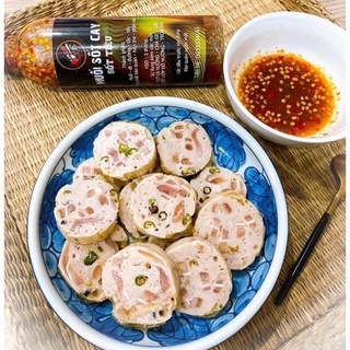 ❌❌CHẢ DA ỚT XIÊM XANH(1kg)- Kết hợp từ chả lụa,bì,ớt xiêm xanh| Hàng sẵn - Giao Nhanh - Khuyến Mãi