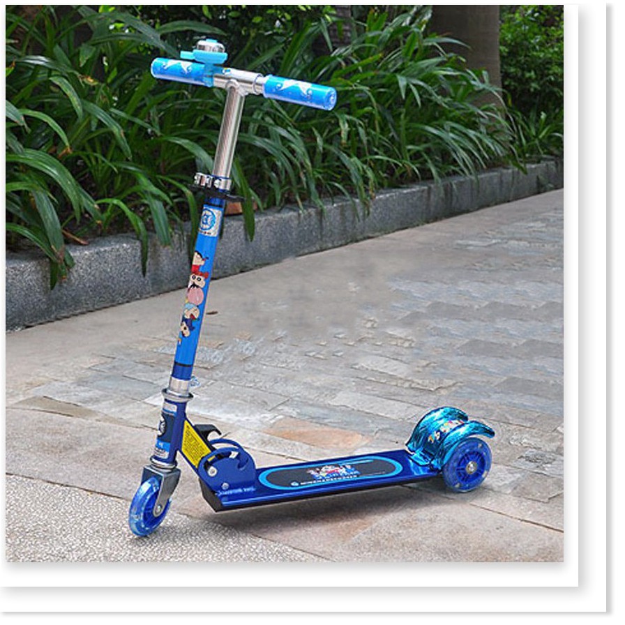 [QUÀ CHO BÉ 1/6] Xe Trượt Scooter 3 Bánh Phát Sáng, Có Chuông Cho Bé (GIAO MÀU NGẪU NHIÊN)