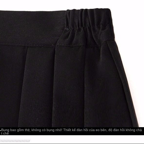 Chân Váy Dài Chữ a Lưng Cao Xếp Ly Phong Cách Nhật Bản Thời Trang Cho Nữ