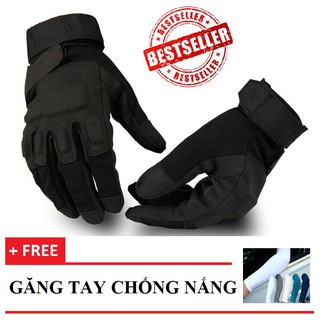 Găng Tay Nam FULL NGÓN BLACKEAGLE, găng tay xe máy dài ngón + Tặng 1 ĐÔI GĂNG TAY CHỐNG NẮNG