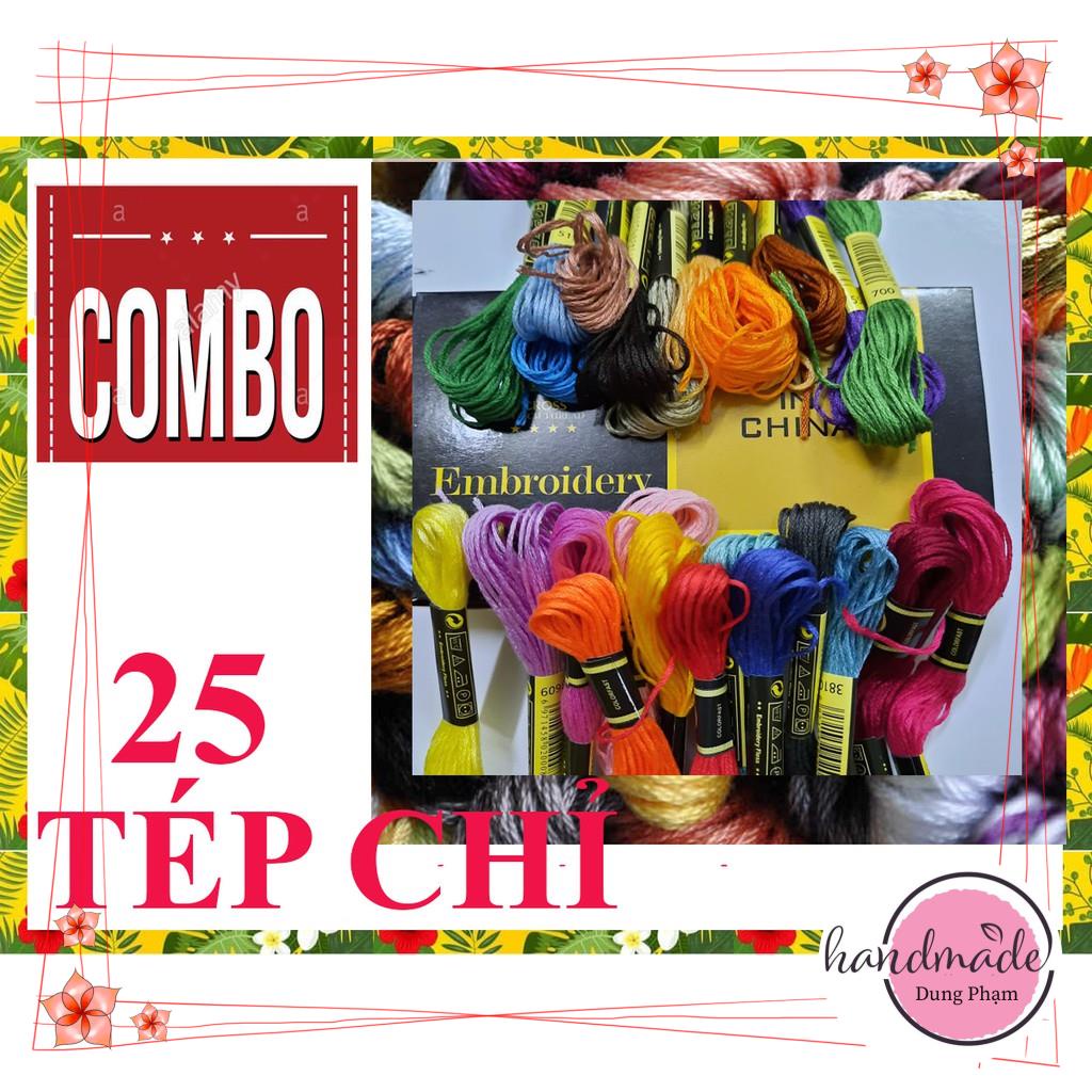 Combo 25 tép chỉ CXC - GIAO MÀU NGẪU NHIÊN HOẶC MÀU KHÁCH CHỌN