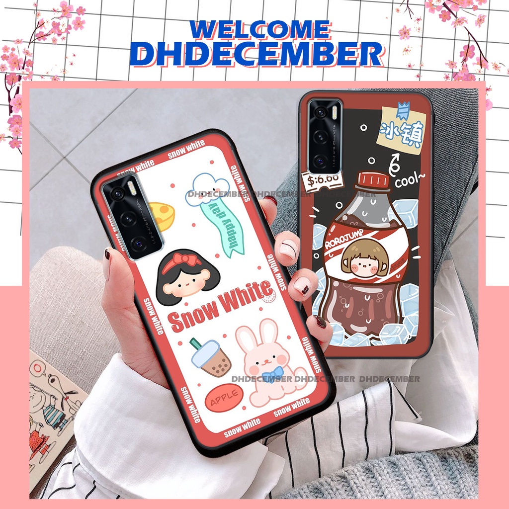 Ốp lưng Vivo V20 SE  in hình 3D GẤU HỒNG-GẤU HỒNG-CỰC XINH-RẺ