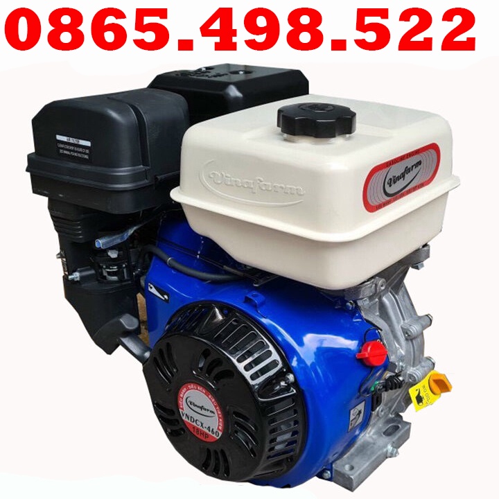 Máy Nổ – Động Cơ Xăng Vinafarm 18HP VNDCX-460RE Tua Chậm Có Đề