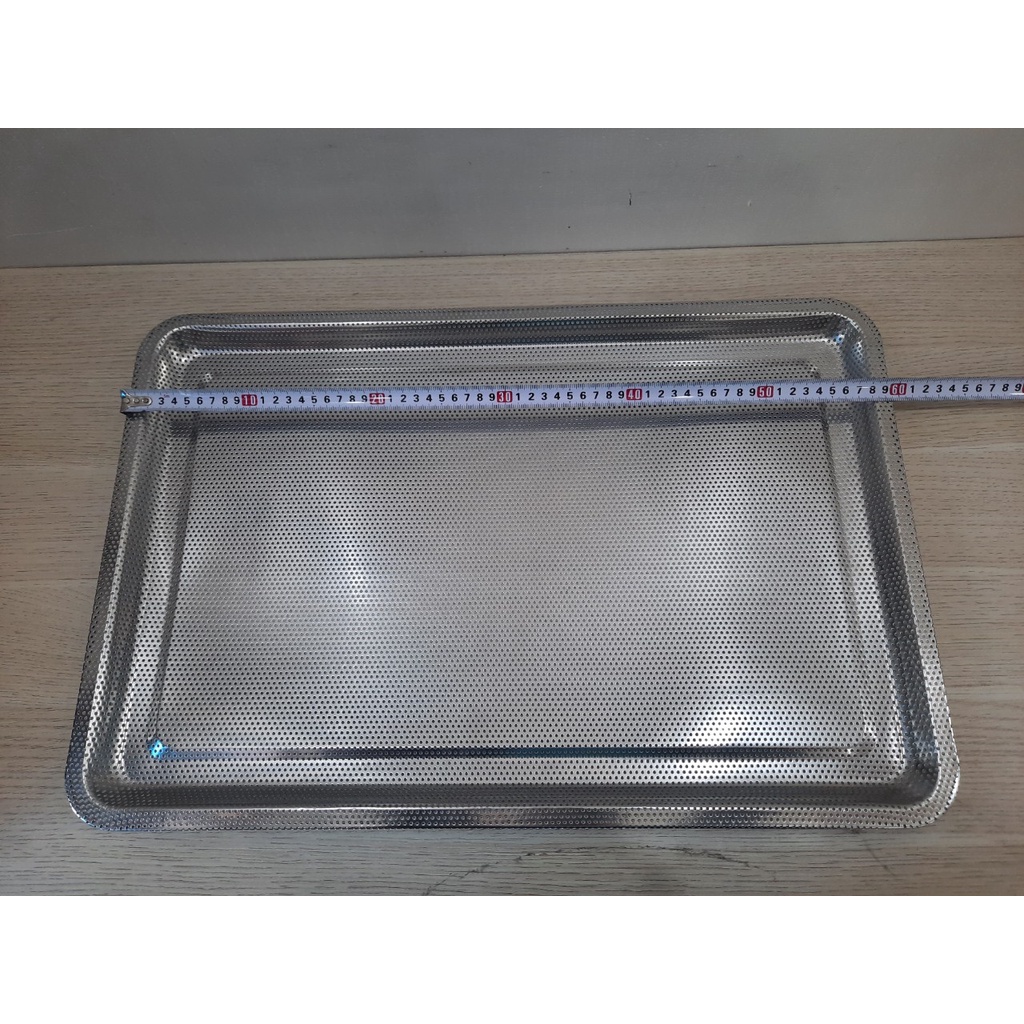 Mâm inox lỗ nhỏ dày 0.8 cao 2cm 4 kích thước
