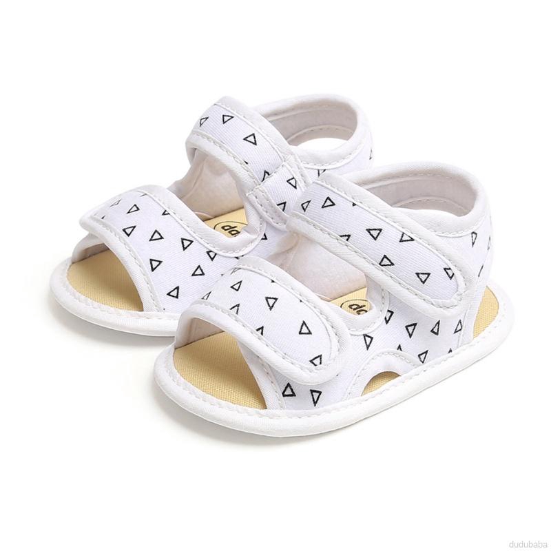 Giày sandal đế mềm chống trượt họa tiết dễ thương thời trang cho bé từ 0-18 tháng tuổi