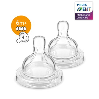 Núm vú chống đầy hơi Philips AVENT 6m+ Dòng Chảy Nhanh (CHÍNH HÃNG) CHO BÉ (SCF634/27)