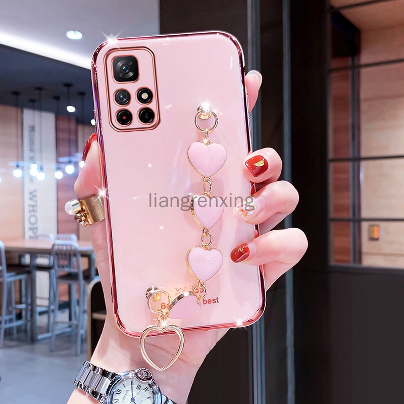 Ốp lưng xiaomi redmi note 11 redmi note 11s 4g redmi note 11 pro 5g Ốp Điện Thoại Silicon Mềm Gắn Dây Đeo Cổ Tay Hình Trái Tim Cho xiaomi redmi note 11 redmi note 11s 4g redmi note 11 pro 5g