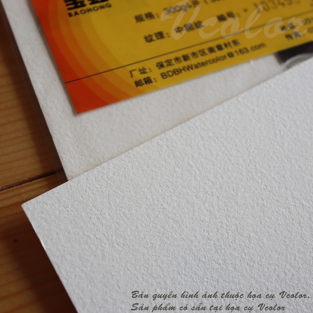 Giấy Baohong 100% Cotton, họa sĩ , học sinh  - Giấy Baohong vẽ màu nước - Đủ Size
