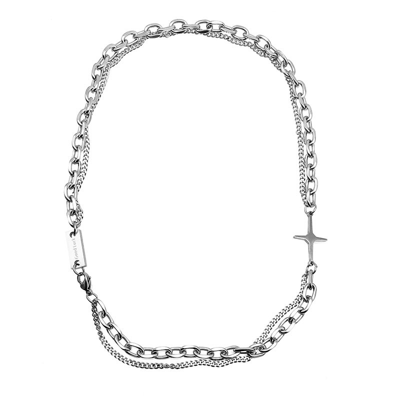 Vòng Cổ Hình Thánh Giá Phong Cách hip hop Đơn Giản Thời Trang