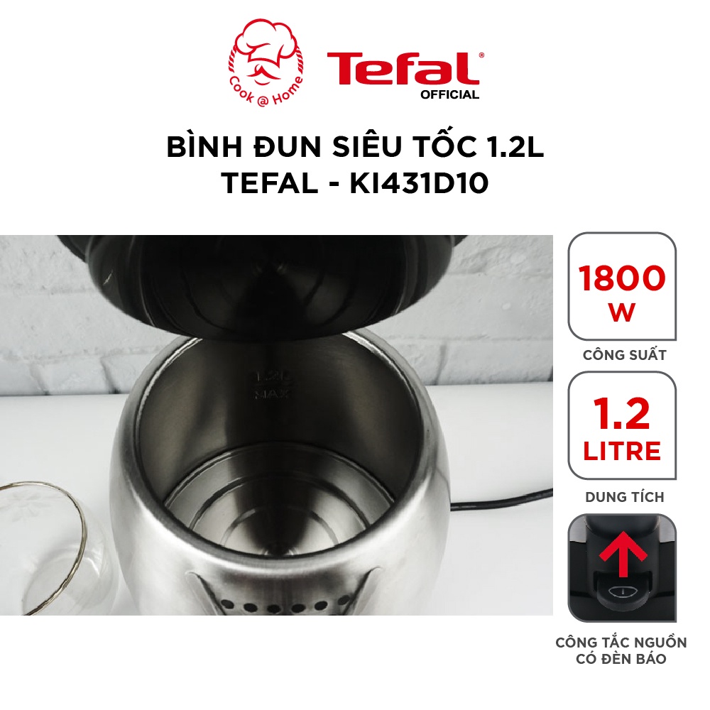 Bình đun siêu tốc Tefal Keai KI431D10 - 1.2L