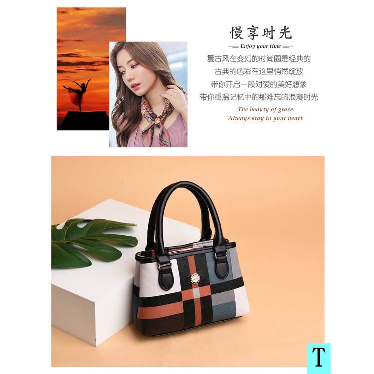 Túi Xách Tay Hai Ngăn Thời Trang Mới Dành Cho Phụ Nữ Trung Niên 2022