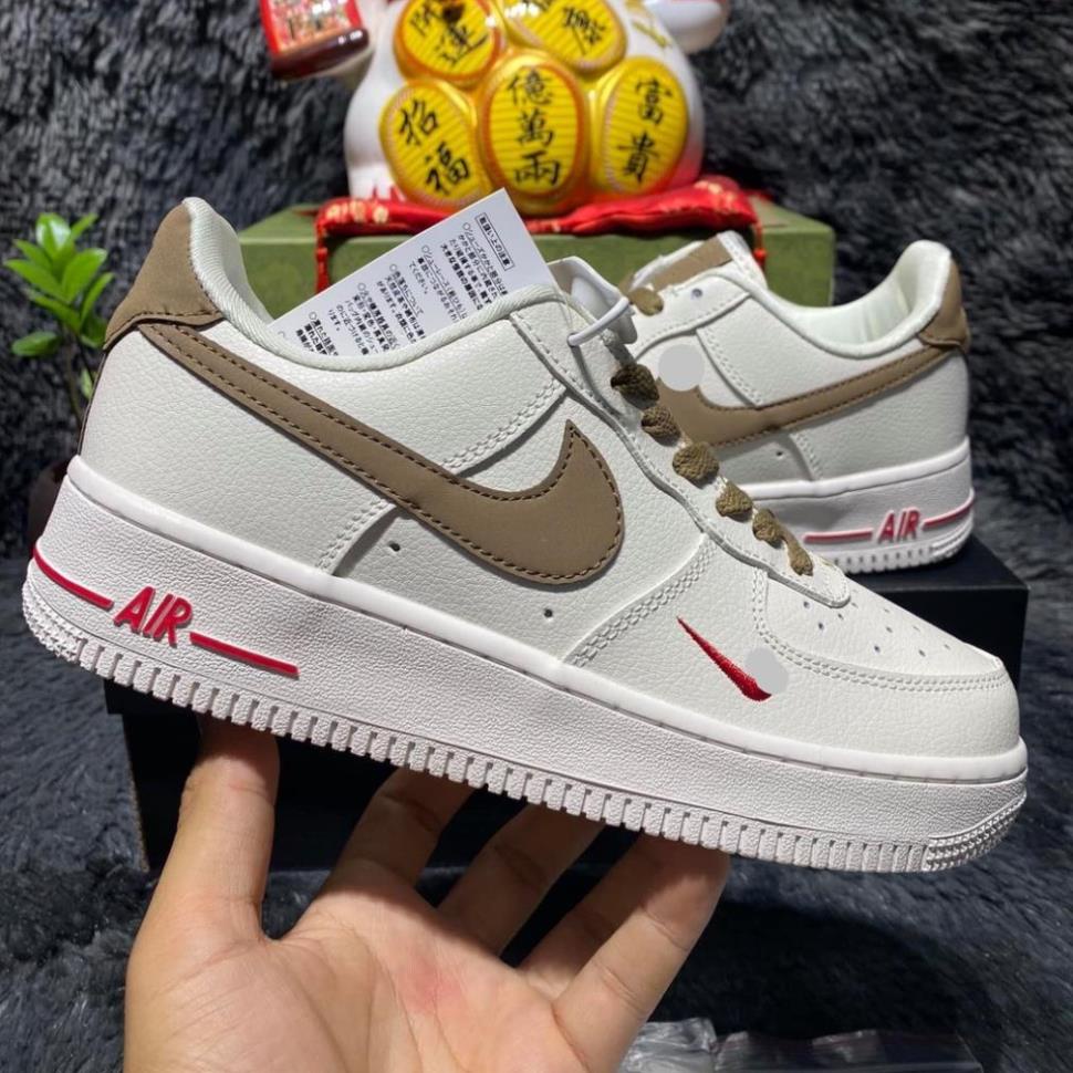Giày thể thao af1_nike vệt nâu , Giày sneaker nam nữ af1 vệt nâu dễ phối đồ full box bill