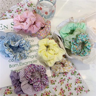 🌸Chun cột tóc Scrunchies patel mầu sắc