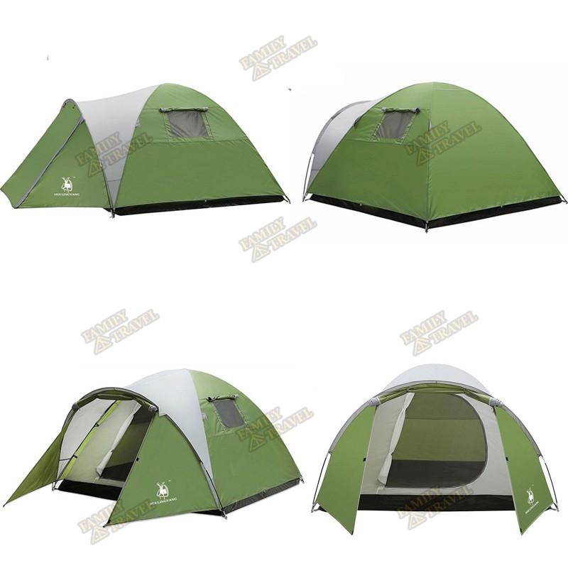 Lều du lịch 2 phòng dành cho 3-4 người- Lều dã ngoại  Gazelle Outdoors GL1313- Family Travel