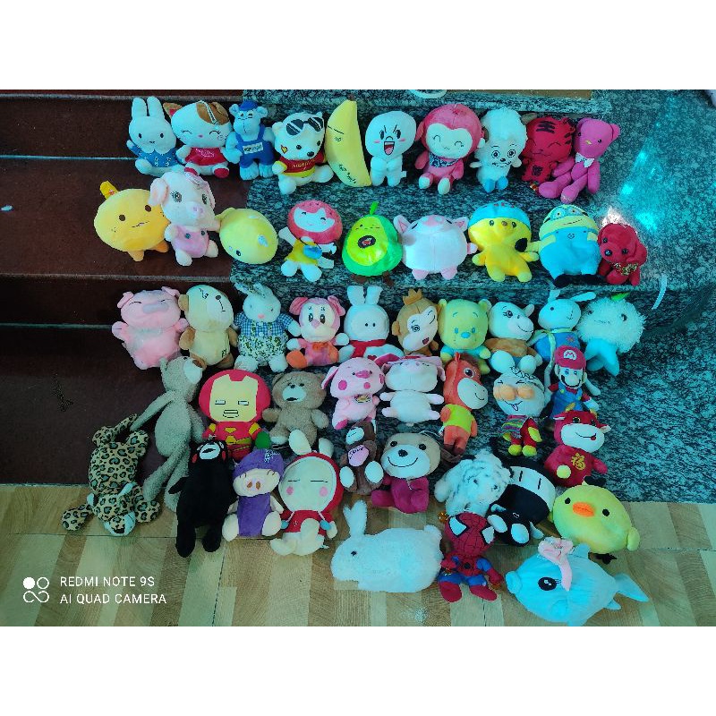 Gấu bông 10k cho bé đa dạng mẫu mã, cỡ khoảng 1 gang 18-20cm