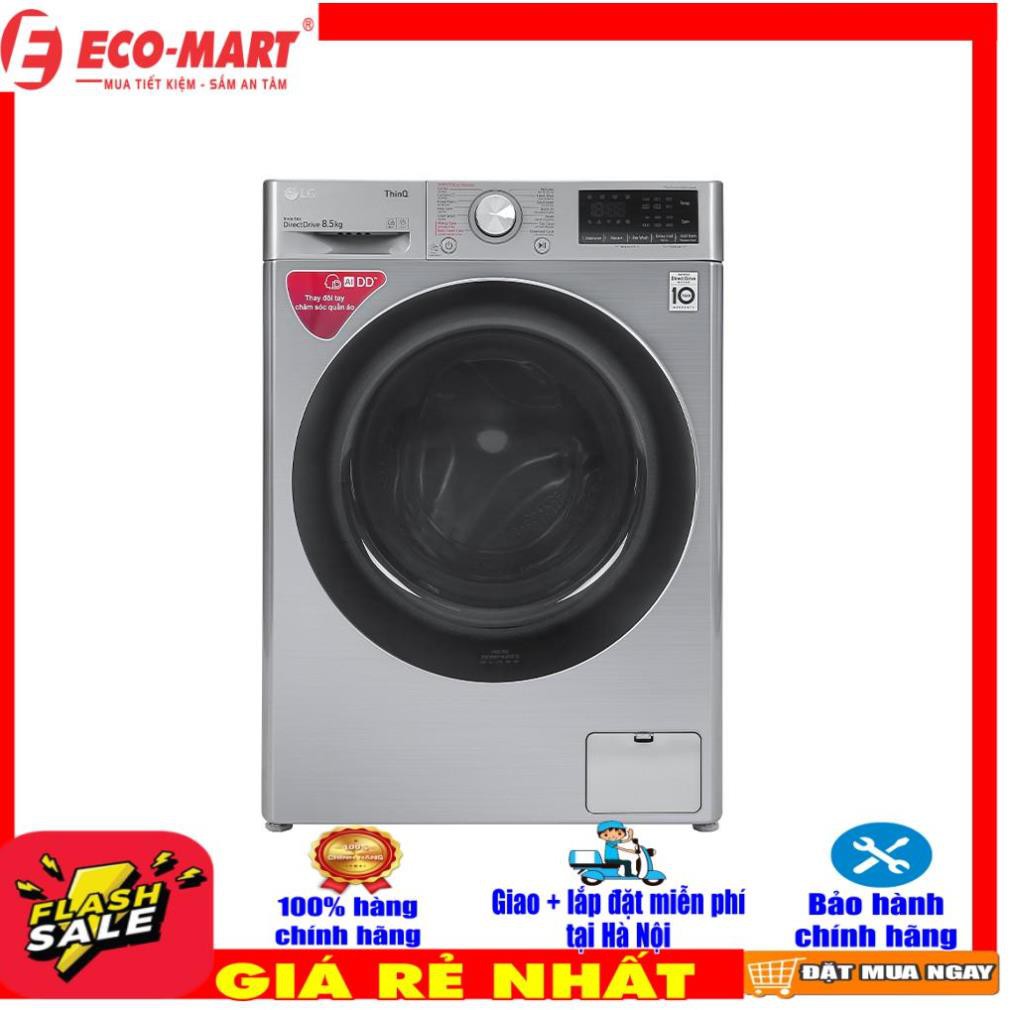 FV1408S4V Máy giặt LG Inverter 8.5 kg FV1408S4V Mới 2020 (MIỄN PHÍ GIAO + LẮP ĐẶT tại Hà Nội-đi tỉnh liên hệ shop)