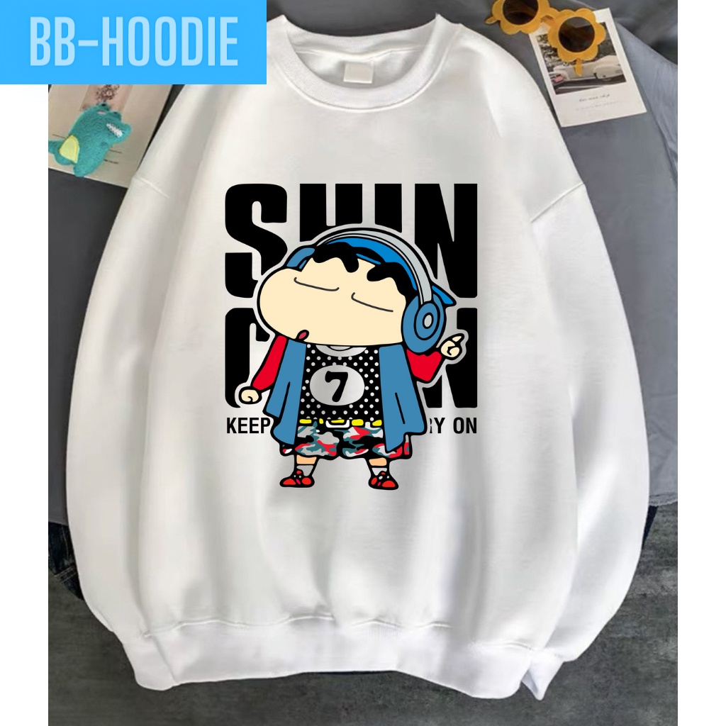 ÁO SWEATER PHOM NAM NỮ UNISEX IN NHÓC SHIN CHAN NHIỀU MÀU