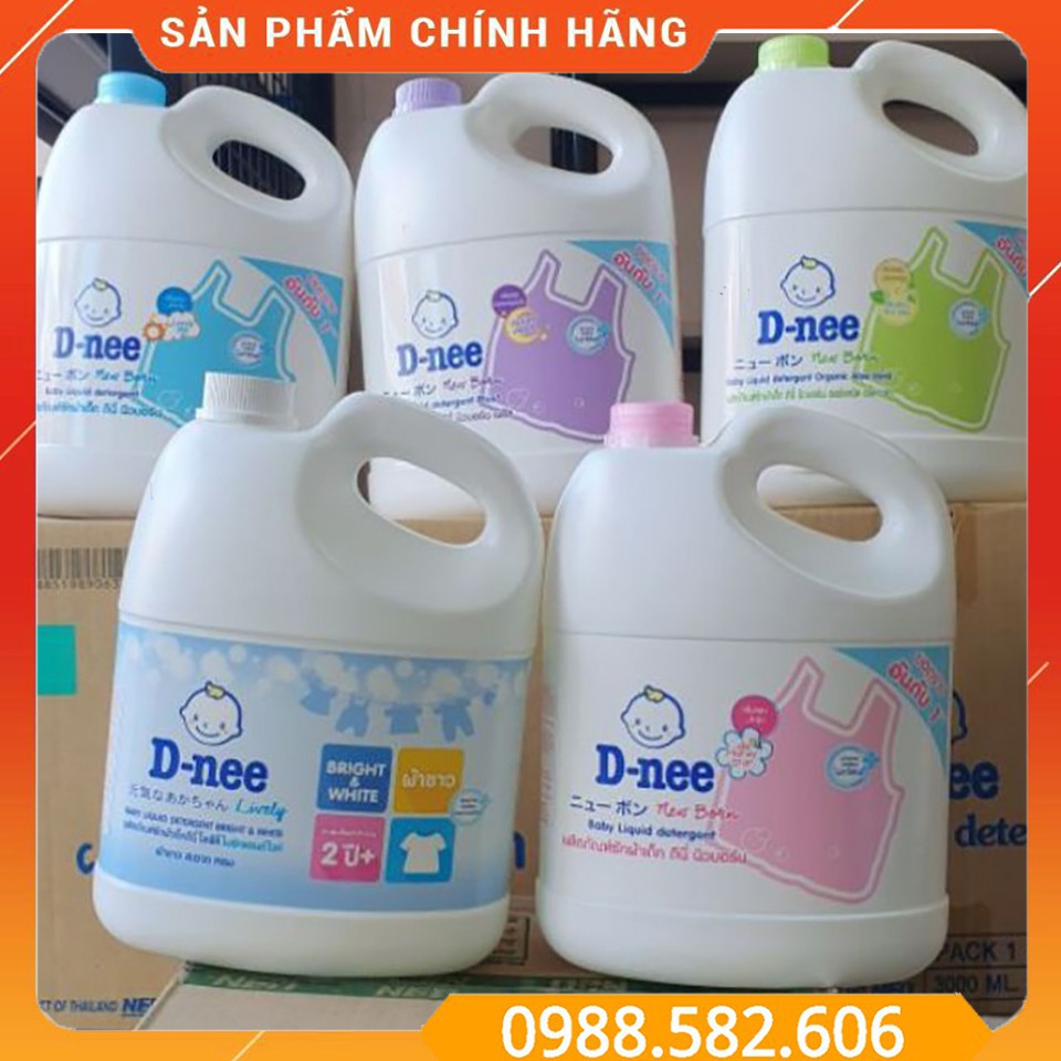 Nước Giặt Xả Quần Áo Sơ Sinh Cho Bé D-nee Thái Lan 3000ml - 8851989060057