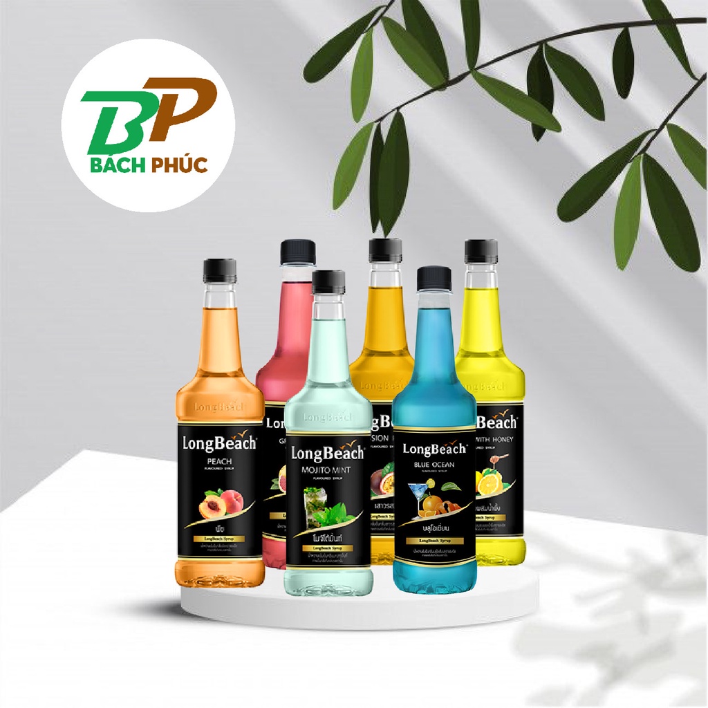 Syrup LongBeach Thái cao cấp 740ml - Kho Pha Chế Bách Phúc