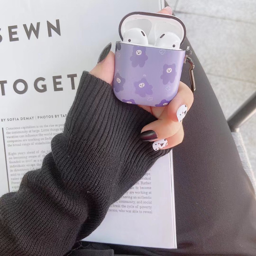 Vỏ Bảo Vệ Hộp Sạc Tai Nghe Airpods Pro 1 / 2 Chống Rơi Họa Tiết Hoạt Hình Phong Cách Hàn Quốc | BigBuy360 - bigbuy360.vn