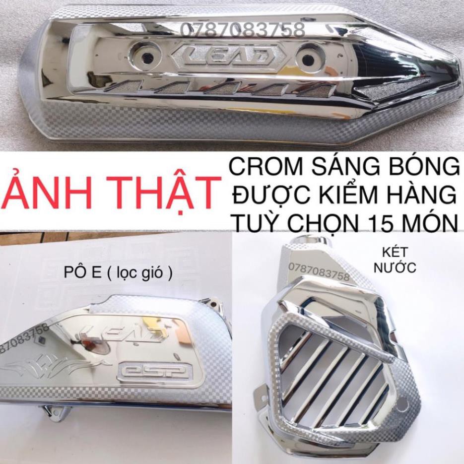 ỐP XE LEAD 2013-2016 CROM (vào SHOP 2017-2019) .Hàng loại 1
