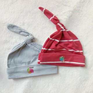 Mũ sơ sinh cotton nút thắt cho bé 0-6m