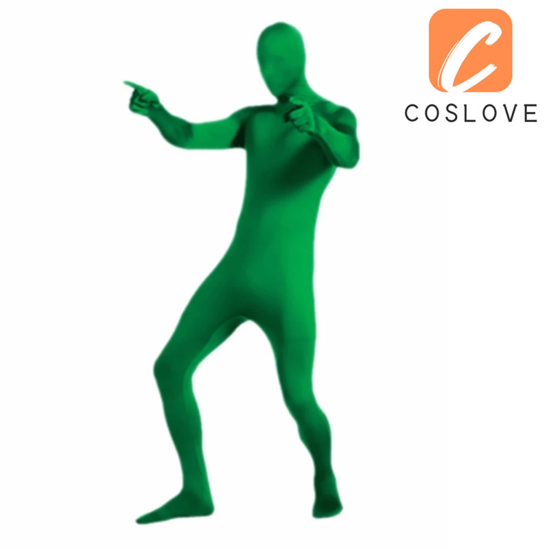 Bộ Đồ Hóa Trang Cơ Thể Zentai Màu Đen / Xanh Lá Dành Cho Nam