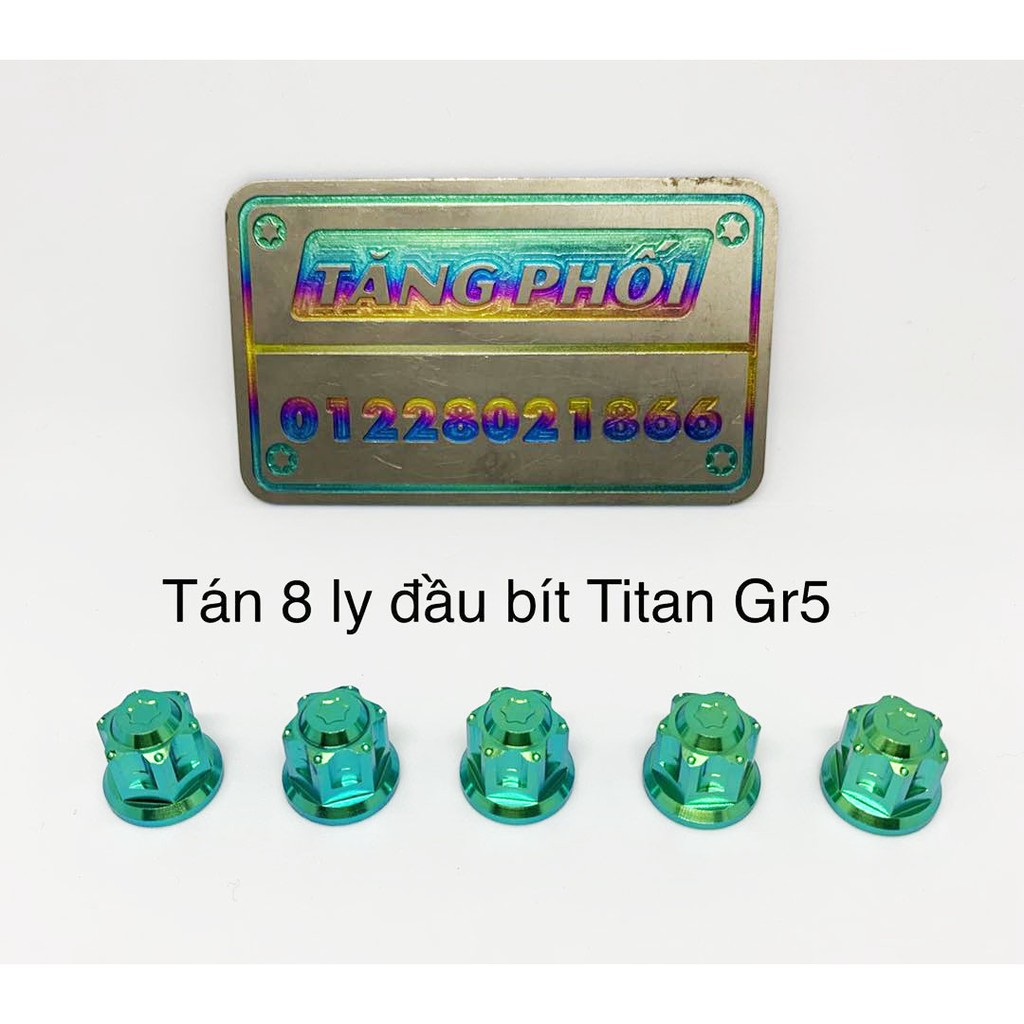 2 con Tán cổ pô 8li đầu bít Titan gr5 cho Sonic , Ex , Winner , Msx , Wave Dream , Sirus , Satria , Raider