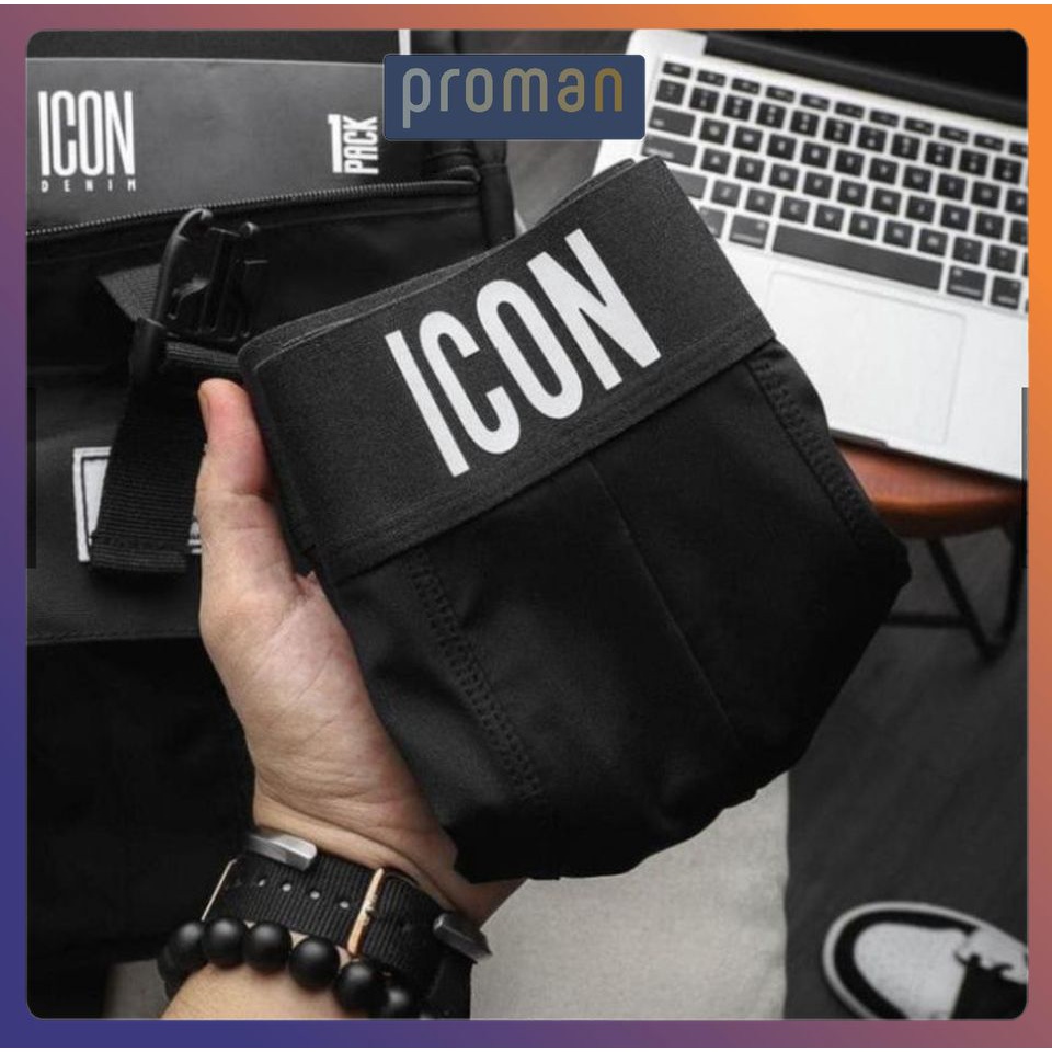 Combo 5 Quần lót nam thun lạnh tam giác ICON Demin, Quần sịp nam tam giác cao cấp ICON SIC01  PROMAN