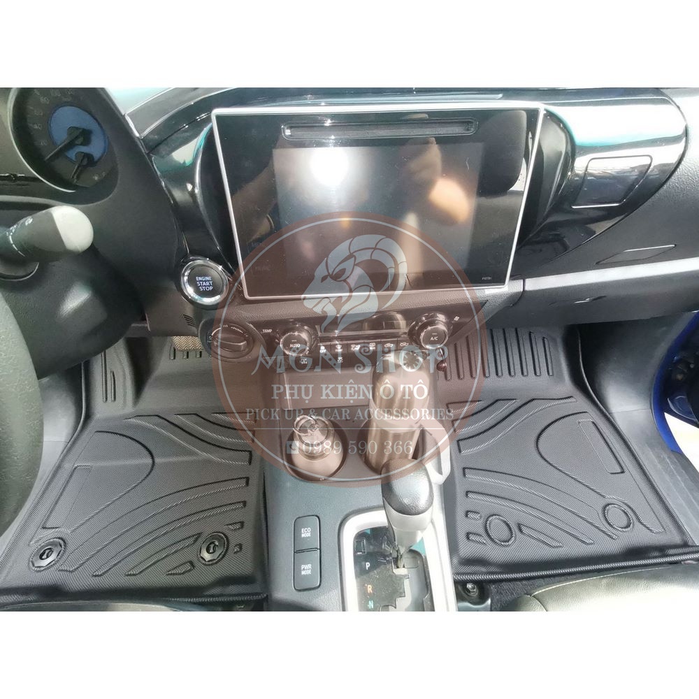 Thảm lót sàn [Toyota Hilux 2015 - 2021] cao su TPE