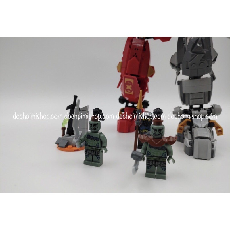 Lắp Ráp Lari 11555 MG210 7182 61065 Chiến giáp hợp thể của Kai & Cole Ninjago