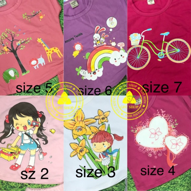 Bộ cotton áo croptop kết hợp quần váy cute cho bé gái 9-22 kg