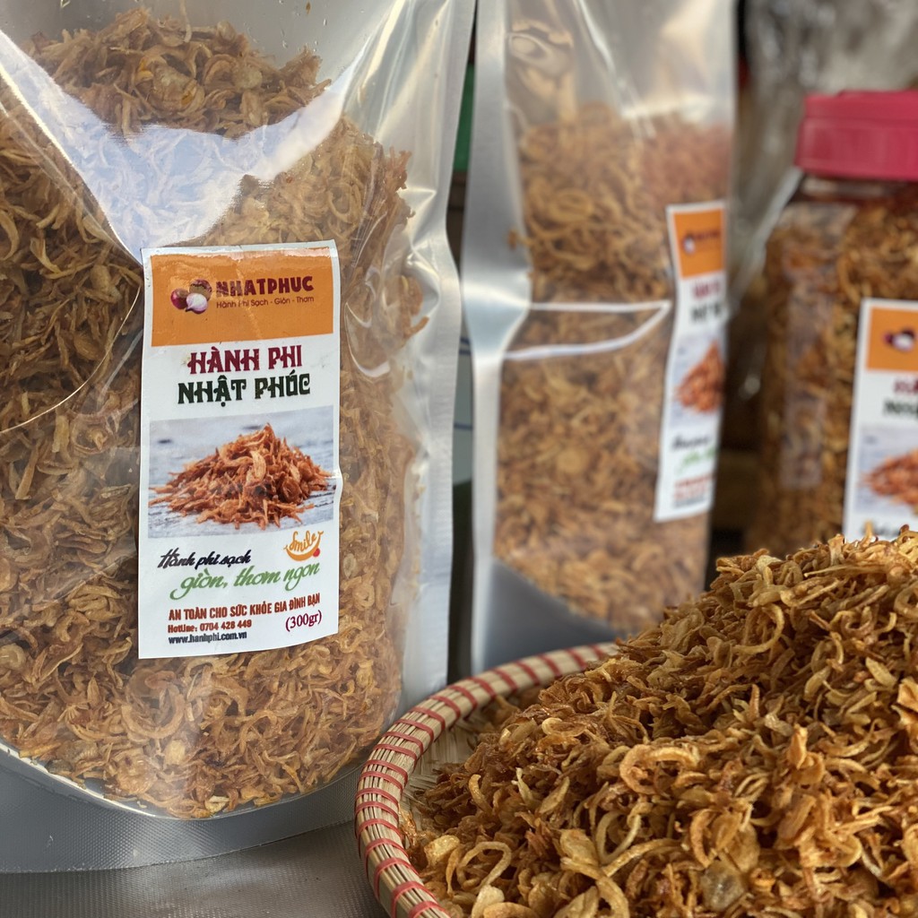 Hành phi sạch NHẬT PHÚC - thơm, giòn, nguyên chất 100%