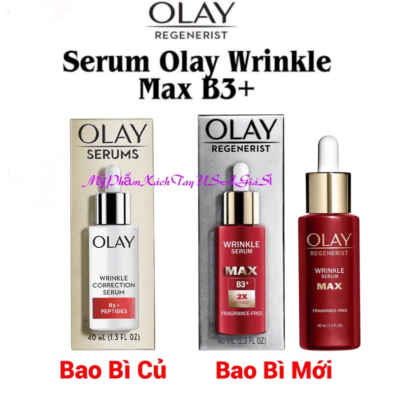 [HotNew]Tinh chất chống nhăn da Olay Wrinkle Corection B3 Peptides Hàng Mỹ