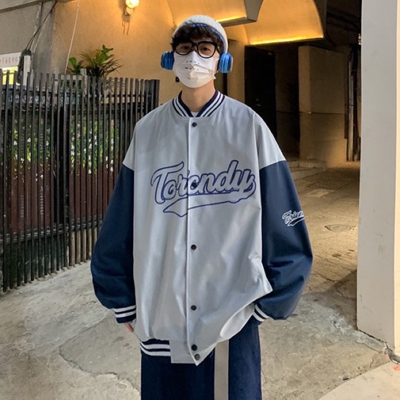 Áo khoác dù nam nữ,thêu chữ Andy thiết kế rộng