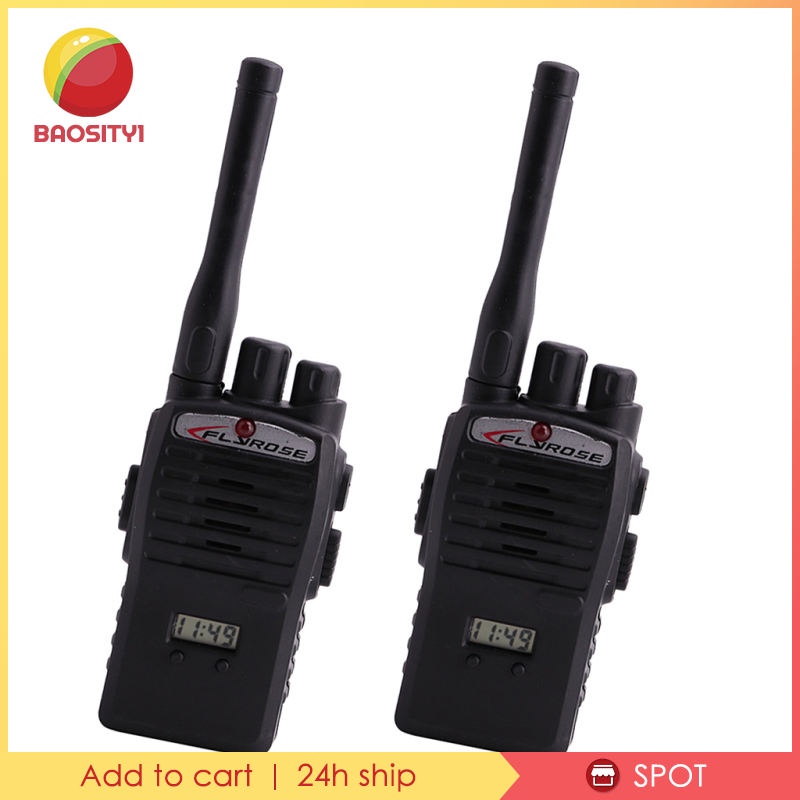 Set 2 bộ đàm đồ chơi cầm tay màu đen vui nhộn cho trẻ em