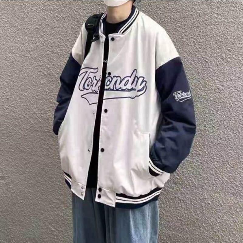 Áo Khoác ,Áo Bomber Gió 2 Lớp In Chữ Toricndy Fhom Rộng Unisex Hot 2022