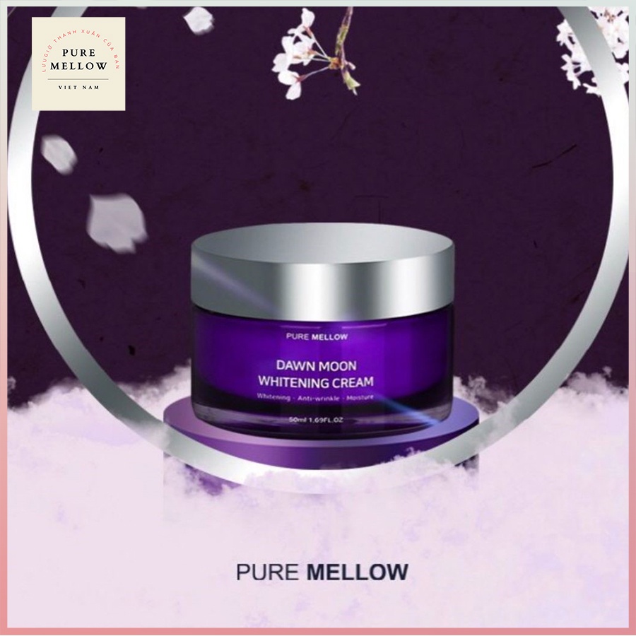 Kem Dưỡng Trắng Da Ban Đêm PURE MELLOW Trắng Hồng Tự Nhiên Làm Mờ Vết Thâm Dung Tích 50ML | BigBuy360 - bigbuy360.vn