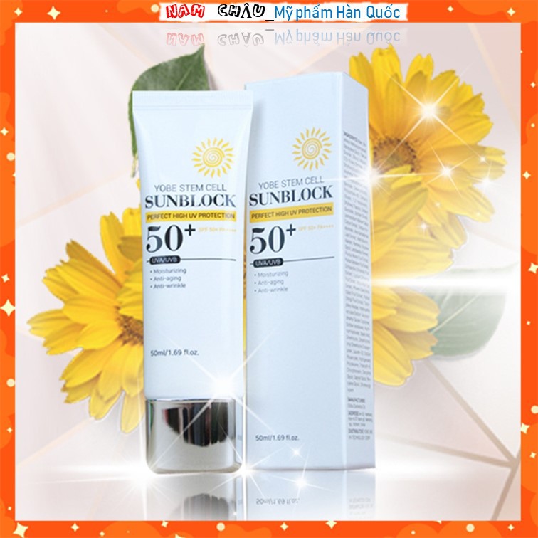 Kem chống nắng tế bào gốc Yobe  50ml NPP Nam Châu
