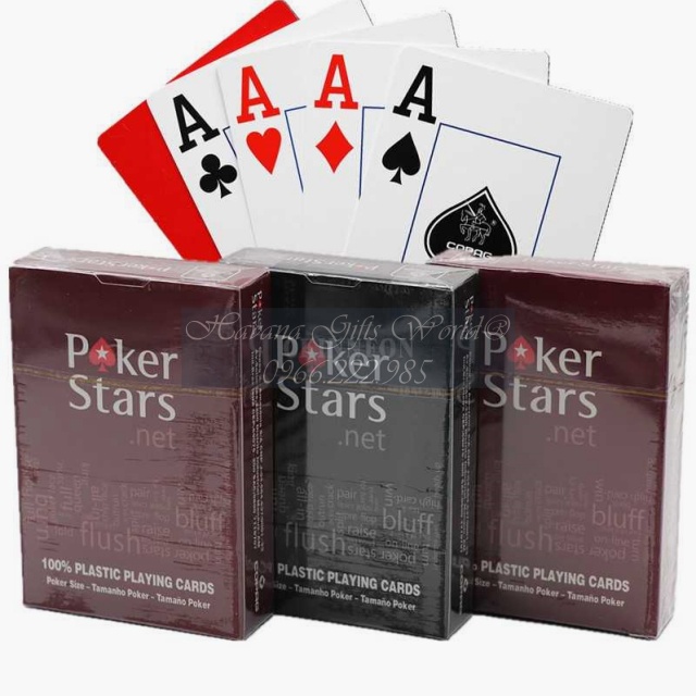 Bài Tây Nhựa Poker Star Bền Đẹp Chống Nước 100% Plastic