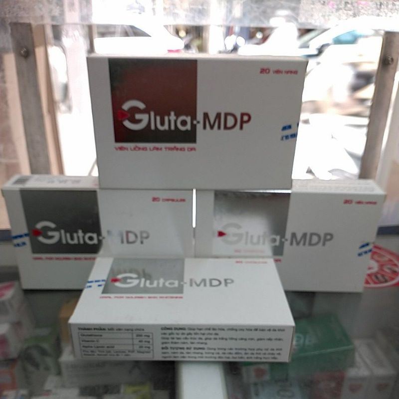 Viên uống trắng da GLUTA-MDP. Hộp 20 viên