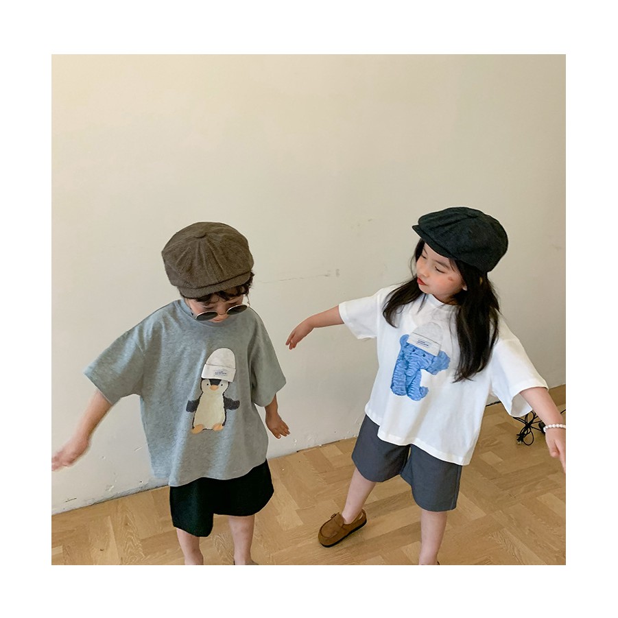 Áo Phông Thú Đính Mũ Cho Bé Trai Bé Gái Shop Quần Áo Trẻ Em Phong Cách Hàn Quốc Moy Kids