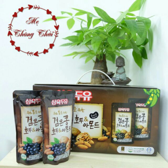 1 thùng  /20 gói/ 195ml
 Date tháng 2019 SỮA ÓC CHÓ HẠNH NHÂN ĐẬU ĐEN (nhập Hàn chính chuẩn)