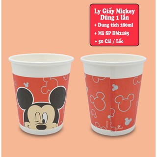 Ly giấy Disney dùng 1 lần- 280ml - 50 cái/lốc