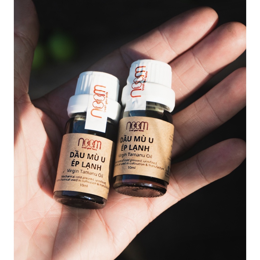 Dầu Mù u ép lạnh, dầu tự nhiên, làm lành vết thương- Noom chai 10ml