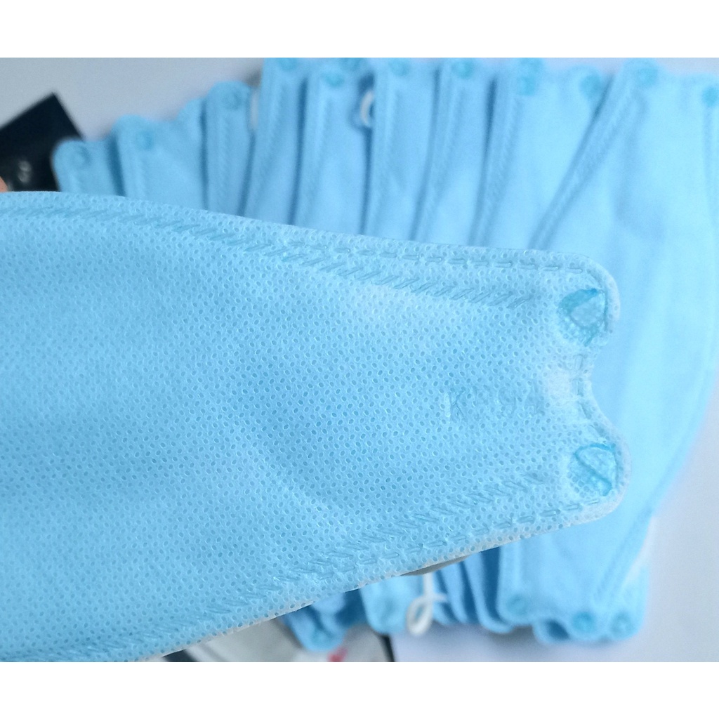 [Màu xanh] Khẩu trang 4D KF94 Lâm Thịnh 4 lớp - túi 10 cái