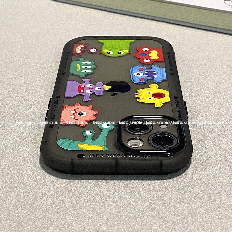 Ốp điện thoại silicon mềm bo góc in quái vật thích hợp cho Iphone13 Apple 11 12 Xs X/XR RNIV