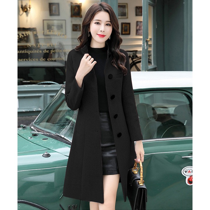 ÁO KHOÁC DẠ FROM DÀI PHỐI NÚT KÈM BELL QC450397VN | BigBuy360 - bigbuy360.vn